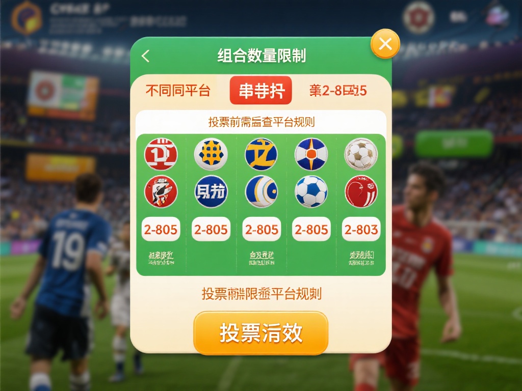 组合数量限制：不同的平台对串关的比赛数量有不同规定