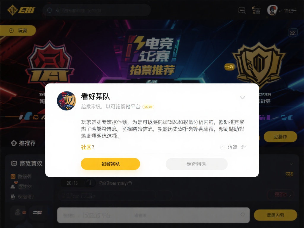 电竞竞猜推荐语，简单来说，就是在竞猜平台或社区中，